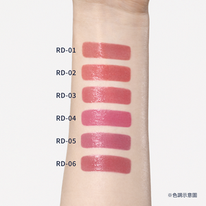 潤透渲彩唇膏色調示意圖