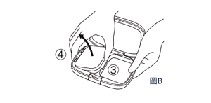 從粉盒取出粉蕊的方法