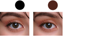 BK-1 ブラック 仕上がりイメージ BR-1 ブラウン 仕上がりイメージ