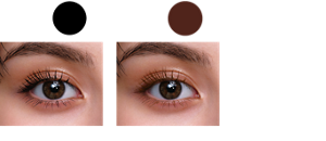 BK-1 ブラック 仕上がりイメージ BR-1 ブラウン 仕上がりイメージ