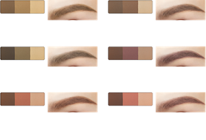 EX-4ライトブラウン系 EX-5ブラウン系 EX-7オリーブグレー系 EX-9パープルブラウン系 EX-10オレンジブラウン系 EX-11ピンクアプリコット系 仕上がりイメージ