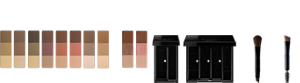 一部店舗限定 選べるレフィル全10種 既存色 ラメ入り 選べるケース全2種 単色用 多色用 選べるブラシ全2種 ノーズシャドウブラシつき スクリューブラシつき