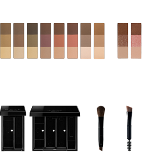 一部店舗限定 選べるレフィル全12種 既存色 ラメ入り 選べるケース全2種 単色用 多色用 選べるブラシ全2種 ノーズシャドウブラシつき スクリューブラシつき