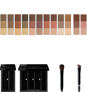 一部店舗限定 選べるレフィル全12種 既存色 ラメ入り 選べるケース全2種 単色用 多色用 選べるブラシ全2種 ノーズシャドウブラシつき スクリューブラシつき