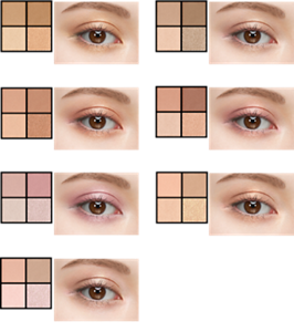 BE-1 シナモンポップ BR-1 グレージュポップ OR-１ アプリコットポップ RD-1 ロージーポップ MV-1 モーヴポップ OR-2 コーラルロゼポップ PK-1 ラズベリーロゼポップ 仕上がりイメージ