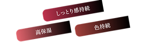 しっとり感持続 高保湿 色持続