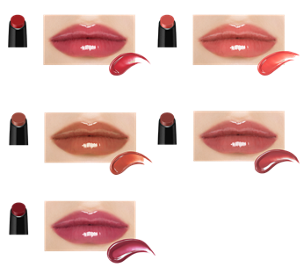 ジューシーレッド系 G01 明後日の水たまり ドロップピンク系 G02 ピンクムーンの雫 テラコッタブラウン系 G03 99.9℃ ベージュレッド系 G04 スパイダーリリー調香師 ローズピンク系 G05 ピンクロビンの泉 仕上がりイメージ