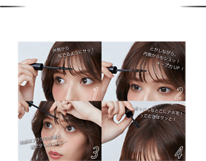 これ1本で前髪の質感チェンジ＆キープ ブラシでひとなでするだけで前髪スタイリング 使い方は自由自在！理想の毛流れを実現！