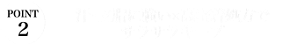 POINT2 汗・皮脂に強い×高密着処方で サラサラキープ