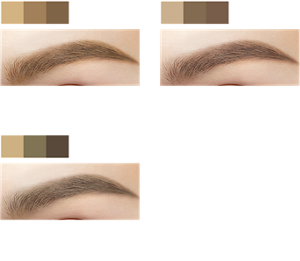 EX-4 ライトブラウン系 黄みのある明るい茶系の髪色に。合わせやすい自然なライトブラウン EX-5 ブラウン系 濃いめのブラウン～黒い髪色に。ほんのり引き締めブラウン EX-7 オリーブグレー アッシュ系ブラウン～黒い髪色に。スタイリッシュな抜け感オリーブグレー