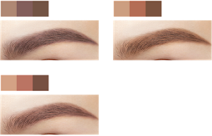 EX-9 パープルブラウン系 EX-10 オレンジブラウン系 EX-11 ピンクアプリコット系