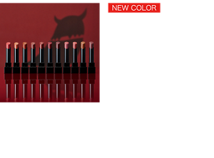NEW COLOR つけたての色がそのまま持続。 落ちにくい口紅 “リップモンスター”  リップモンスター 全22色（うち数量限定2色、WEB限定9色）  ●高発色 ●落ちにくい ●保湿