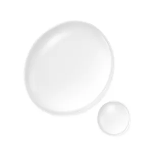 A close-up two clear liquid droplets showing the texture of the Cellular Performance Extra Intensive Lotion