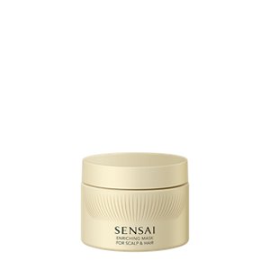 Enriching mask for scalp & hair, beige jar with screw-top lid