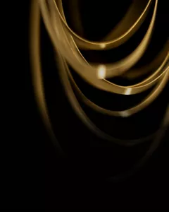 Linien eines goldenen Wirbels als luxuriöser und eleganter Hintergrund