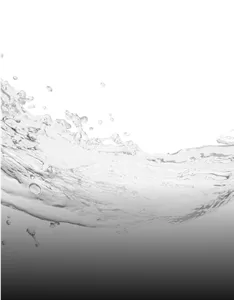 Schizzi d'acqua che formano un'onda