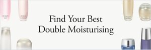 A selection of double moisturising skincare products