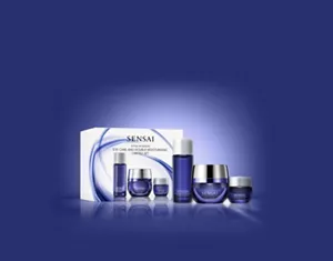 Extra Intensive limited set: lotion, eye cream and cream in blue bottles and jars