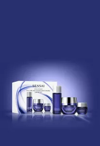 Extra Intensive limited set: lotion, eye cream and cream in blue bottles and jars