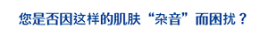 您是否因这样的肌肤“杂音”而困扰？