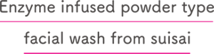 Enzyme infused powder type facial wash from suisai