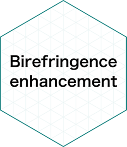 "Birefringence enhancement"