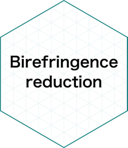 "Birefringence reduction"