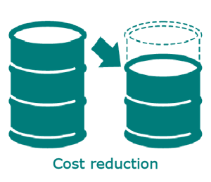 Cost reduction icon