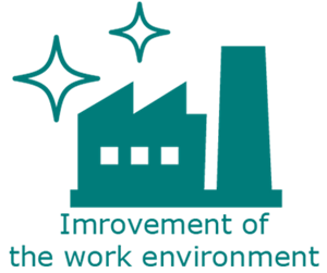 Improvement of the work environment icon