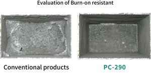 Evaluation of Furanclean PC-290 vs. conventional products for burn-on
