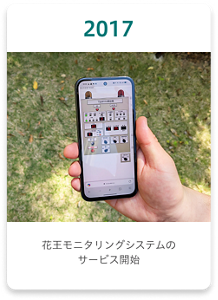 2017年 花王モニタリングシステムのサービス開始