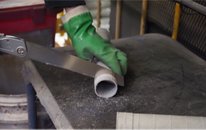 Work scene of processing EG runner