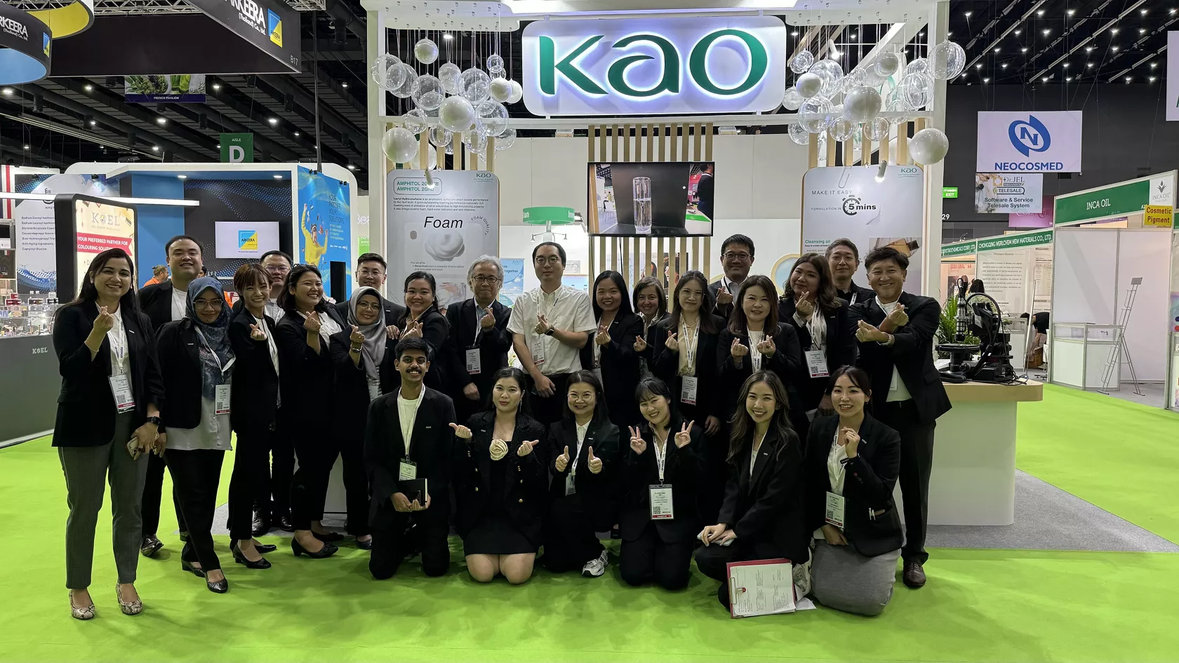 Kao Chemicals participated in In-Cosmetics Asia 2023 at Bangkok  International Trade & Exhibition Centre