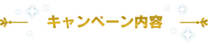 キャンペーン内容