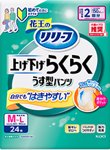 リリーフ上げ下げらくらくうす型パンツ２回分の商品画像
