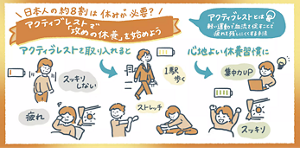 日本人の８割は休みが必要？アクティブレストで「攻めの休養」を始めよう