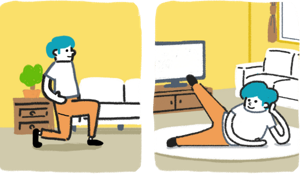 運動を習慣化しているイメージ