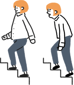 自分の姿勢タイプに合った意識を日常的に取り入れる前と後の画像