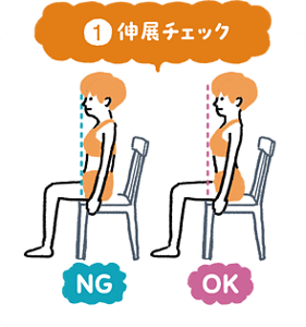 1 伸展チェック