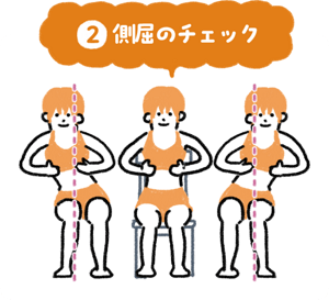 2 側屈のチェック