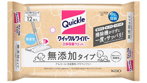 クイックルワイパー 立体吸着ウエットシート 無添加タイプの製品画像