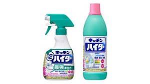 写真：キッチン泡ハイターとキッチンハイター