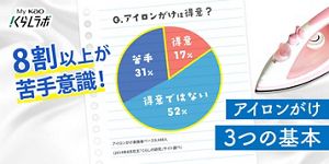 アイロンがけのコツ<基礎編>アイロン上手になるための3つの基本│花王