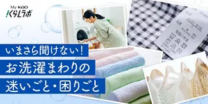 いまさら聞けない！お洗濯まわりの迷いごと・困りごと