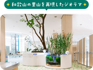 和歌山の里山を再現したジオラマ