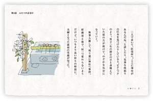 二人で歩いて、区役所へ。ここに神社があるんだね、と話したり、見事な枝振りの巨木を見つけたりしていると、ピクニックのよう。男子一生の節目の日と身構えていた肩の力が抜けて、のどかな気分になっていく。　無事入籍して、帰り道に神社へ参拝。結婚前と後で、何一つ変わらないようだけど、いつもより長い祈りの時間に、夫婦となった最初の実感が宿った。