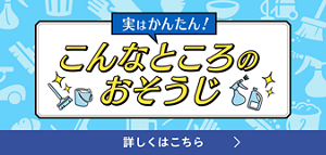実はかんたん！こんなところのおそうじ