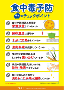 食中毒予防「7つの」チェックポイントポスター