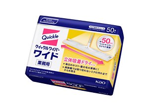 クイックルワイパー ワイド立体吸着ドライシート 業務用の製品画像