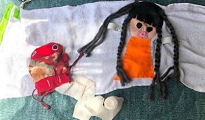 「布あそびん©」という遊具の図